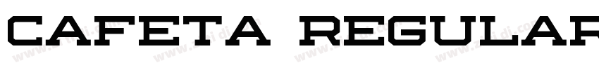 cafeta regular字体转换